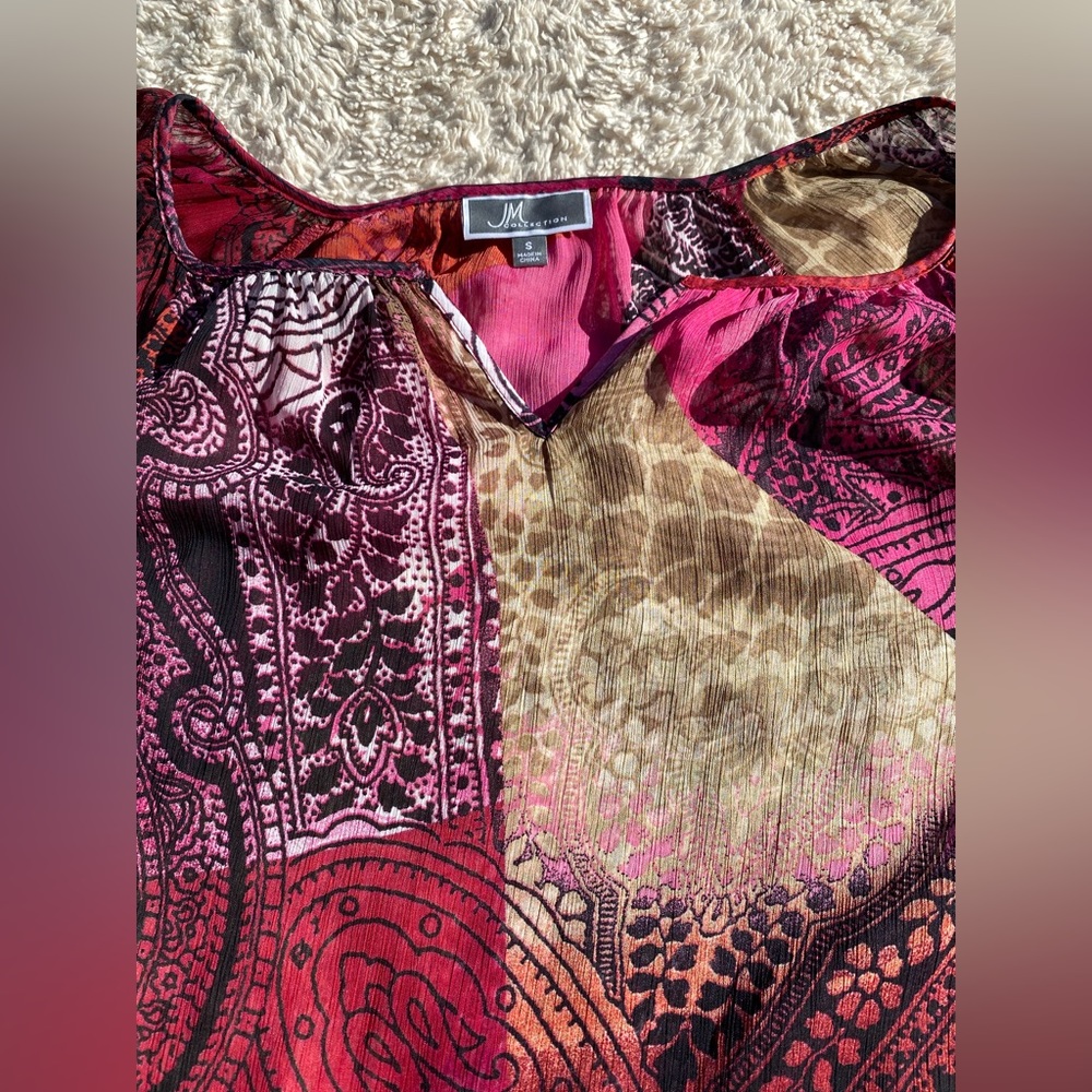 JM Collection: Colorful Blouse - Picture 10 of 16
